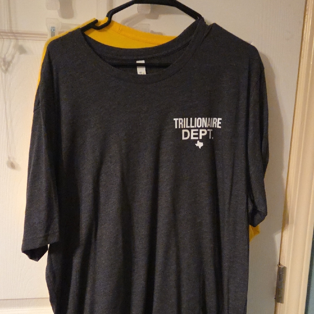 Bella Canvas Charcoal Gray 'Trillionaire Dept.' Short Sleeve Tee